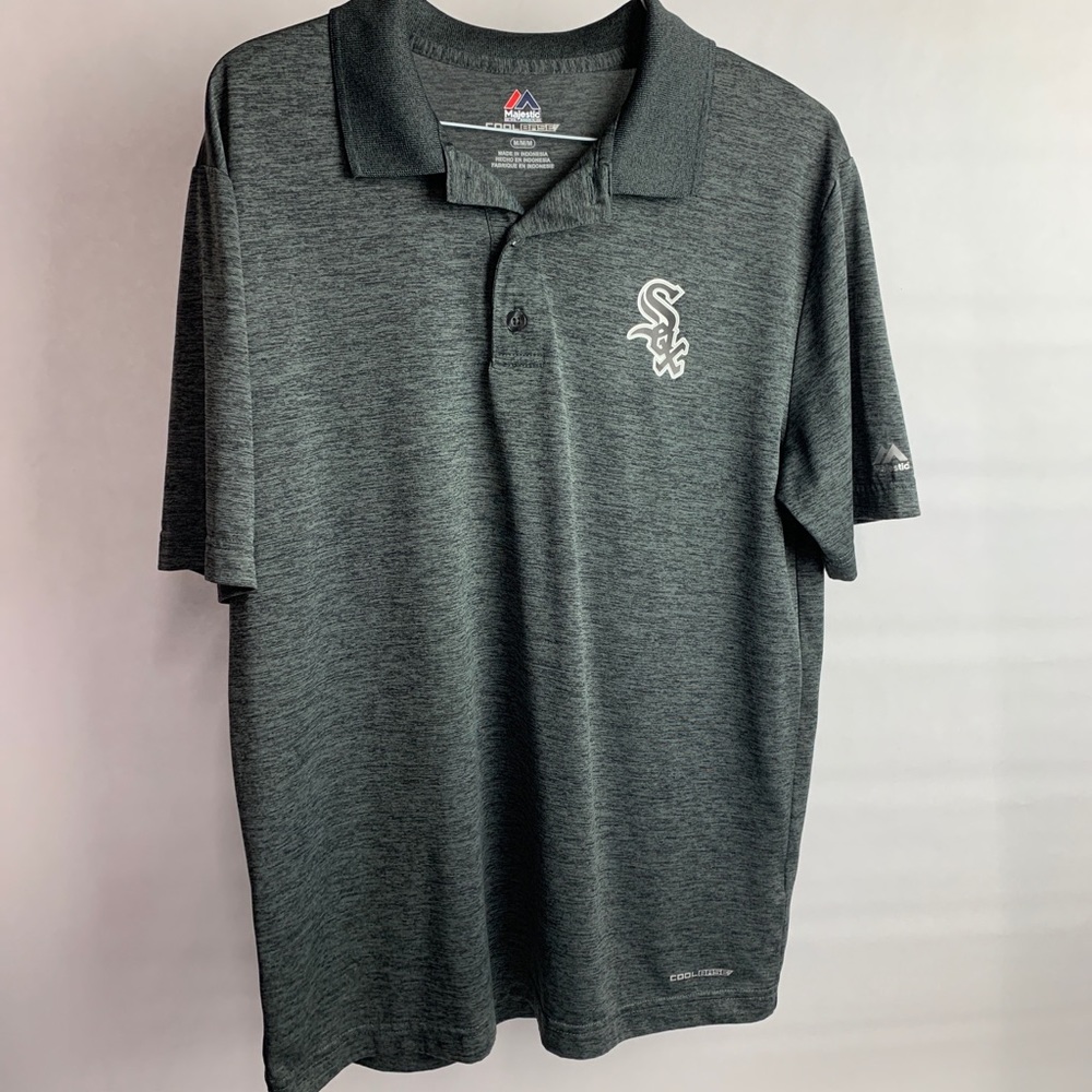 Majestic Chicago White Sox Short Sleeve Gray Polo